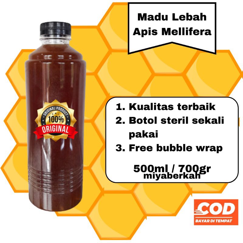 

Madu murni organik lebah melifera asli 500 ml