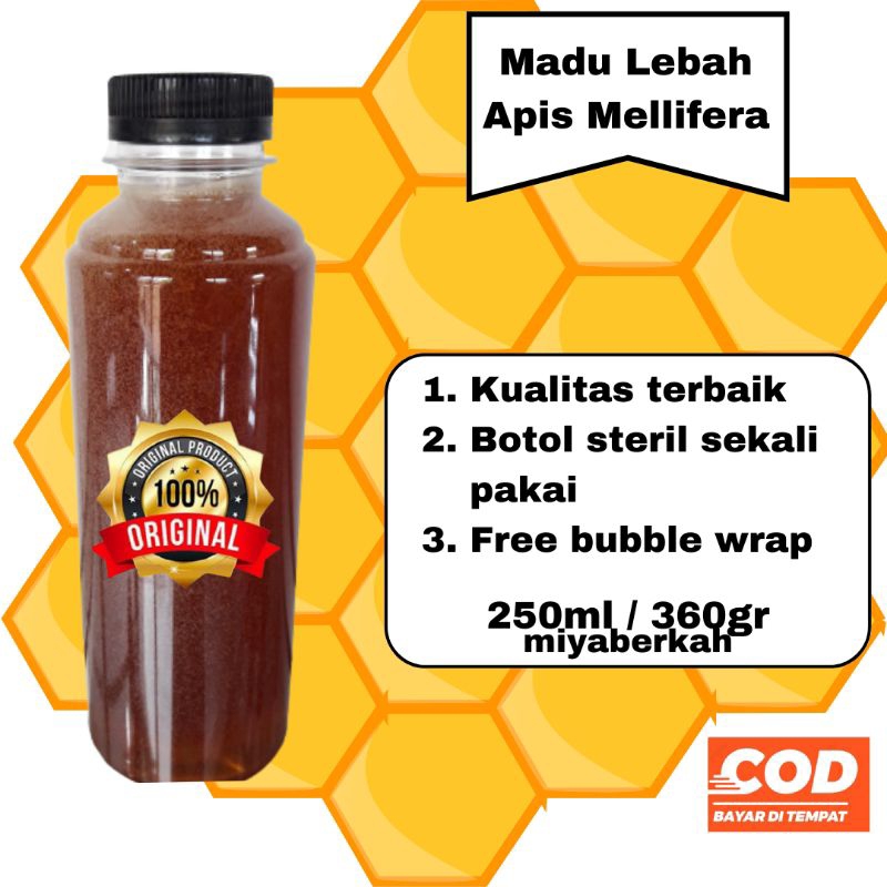 

Madu murni organik lebah melifera mentah asli 250 ml