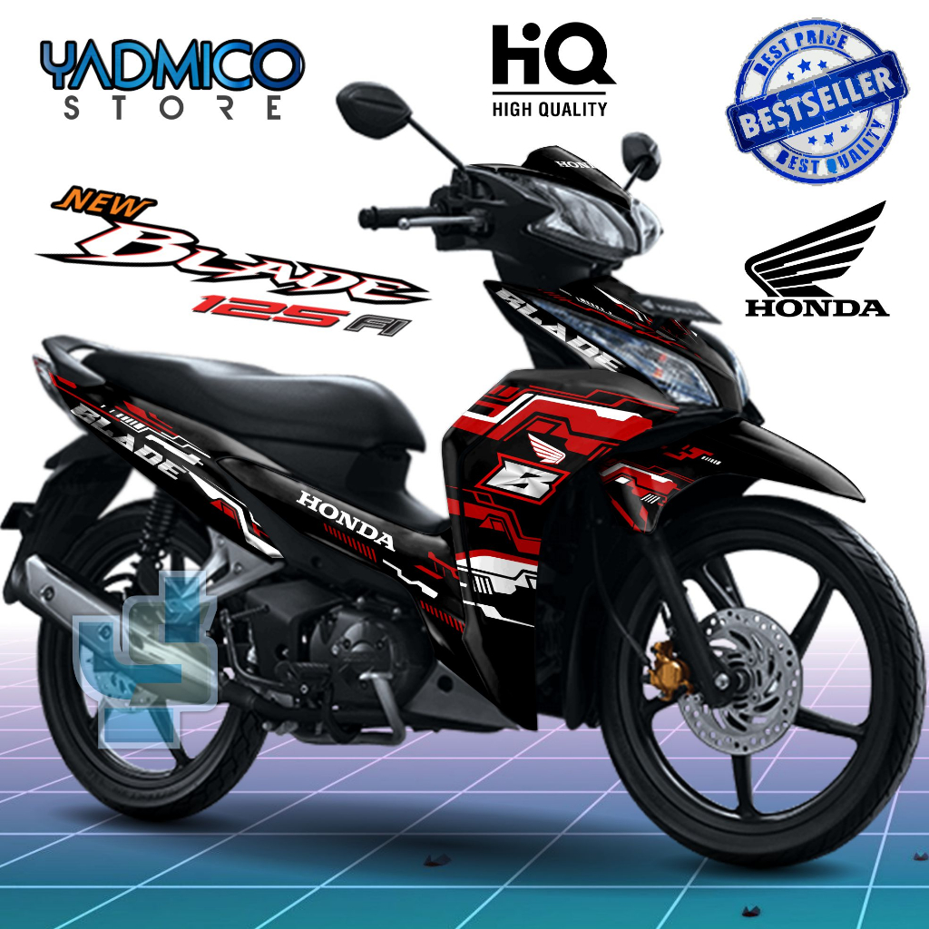Decal Blade 125 New Full Body - Stiker Motor Blade New 125 Full Body - Dekal Blade 125 Full Body - S