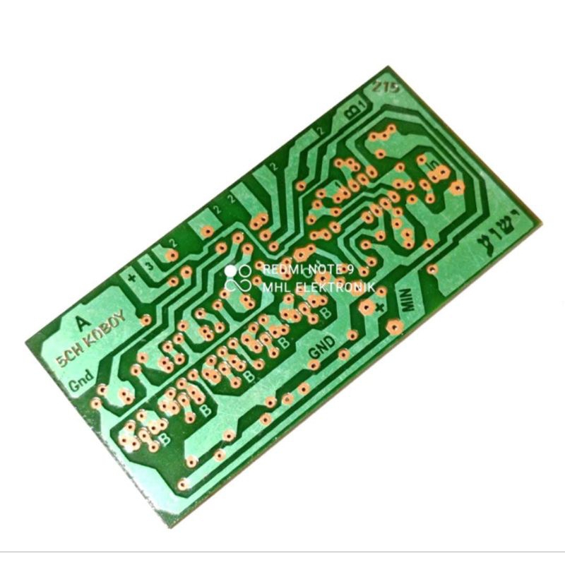 PCB Equalizer geser Mono 5 Channel Transistor KOBOY