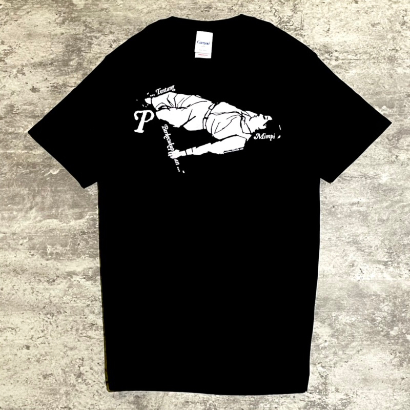 noov music merch Perunggu - Mimpi Tshirt - Black | Original Merchandise Kaos Pria