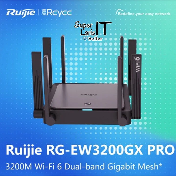 Ruijie Reyee RG-EW3200GX PRO AX3200 WiFi 6 Gigabit Mesh Router