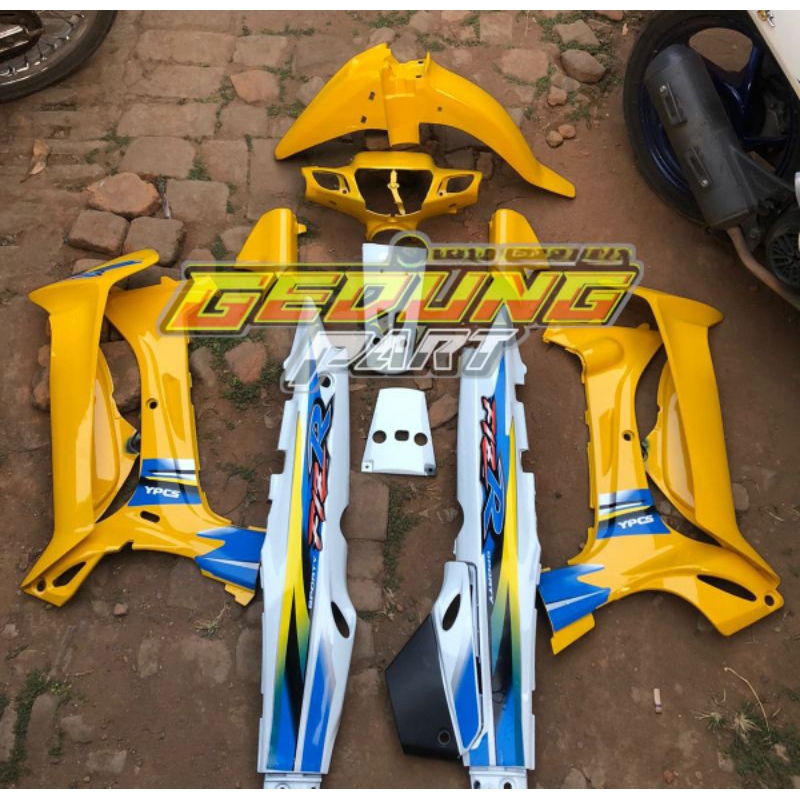 cover body halus yamaha fizr f1zr full set halus yamaha f1zr kuning putih limited edition