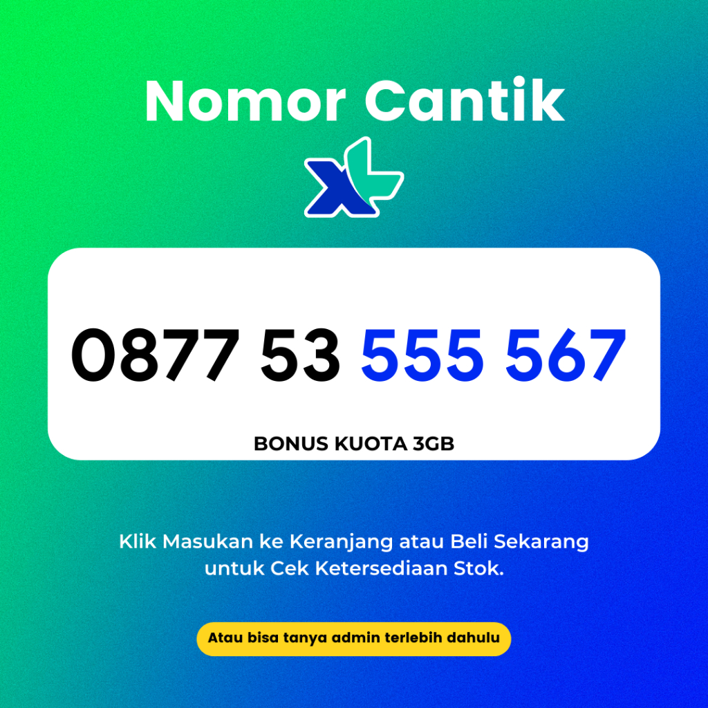 Nomor Cantik XL Axiata Seri Kwartet Murah dan Rapi - Kartu Perdana Cantik XL Murah dan Rapi Seri Kwa