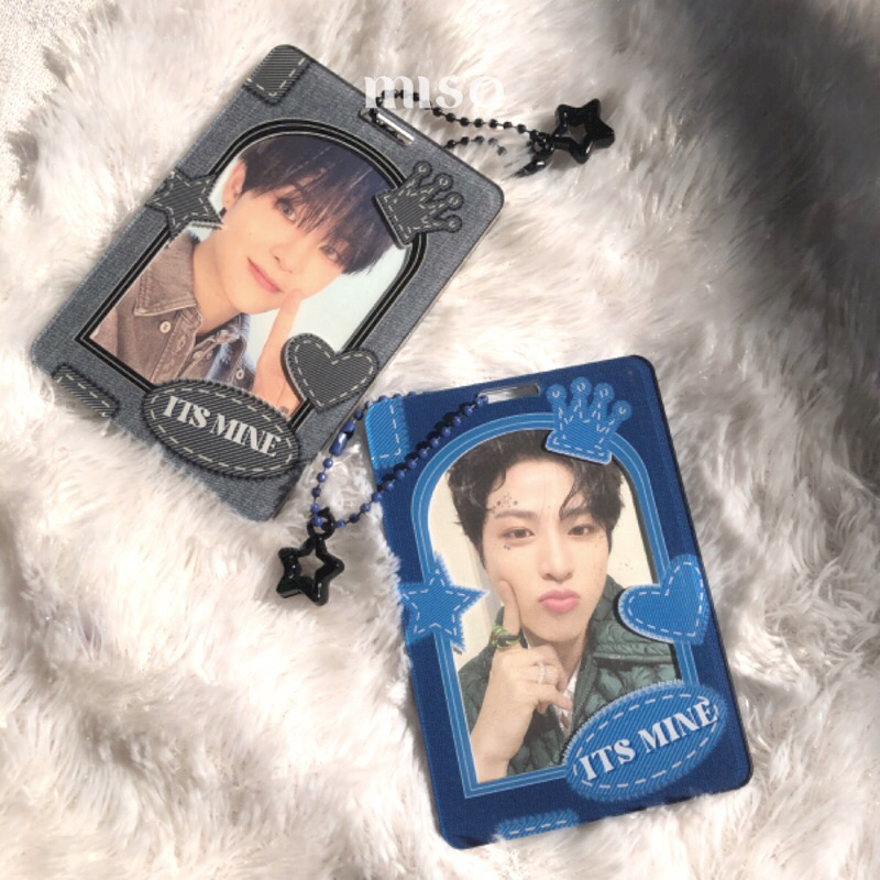 Photocard Holder Aclyric / Card Holder Aclyric / Cahol Kpop / Cahol Aclyric Forever Lover Denim Edit