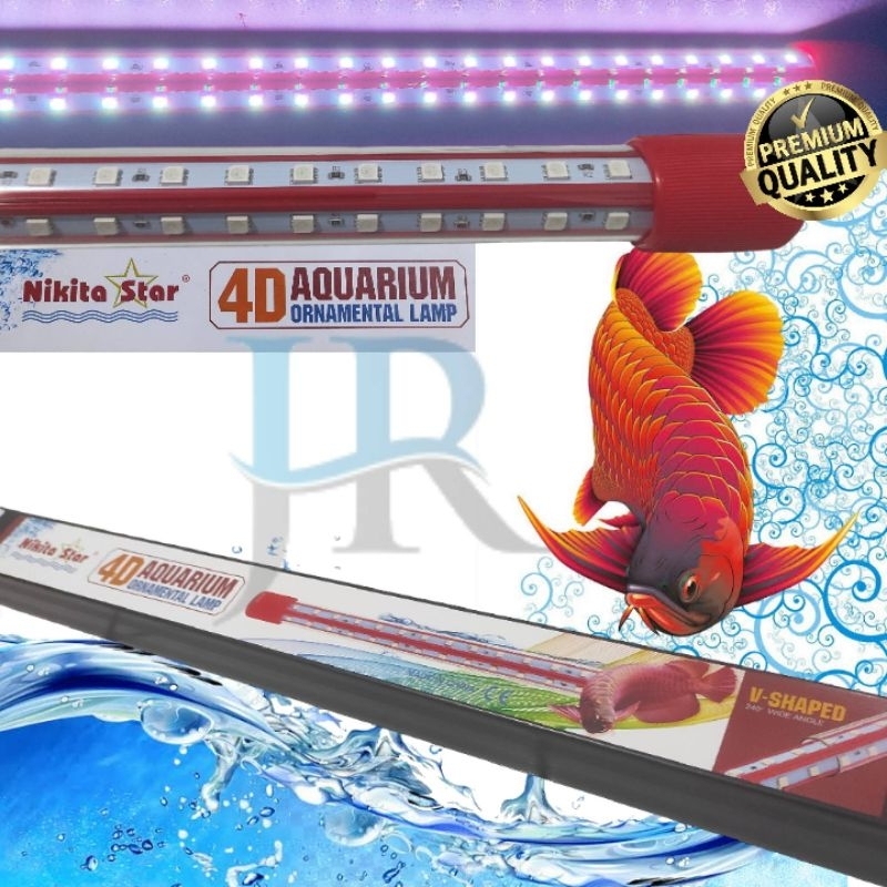 Lampu tanning arwana LED aquarium 4D ornamental lamp Nikita Star 100 120 cm