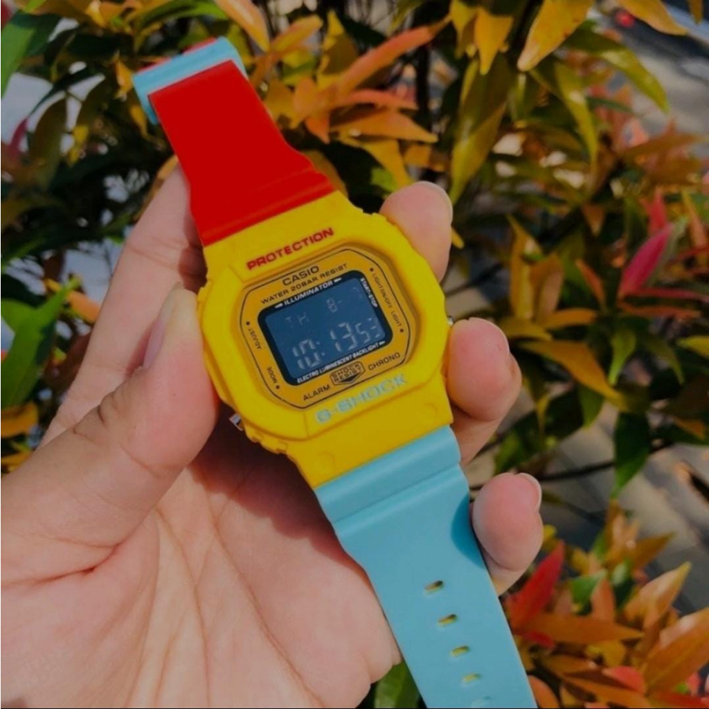 [BIG SALE] NEW JAM TANGAN WANITA DIGITAL GMS 5600 2 WARNA STRAP VINTAGE ANTI AIR