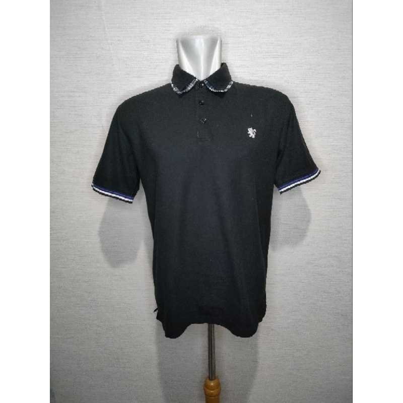 Polo shirt kaos polo Beau Mere hitam