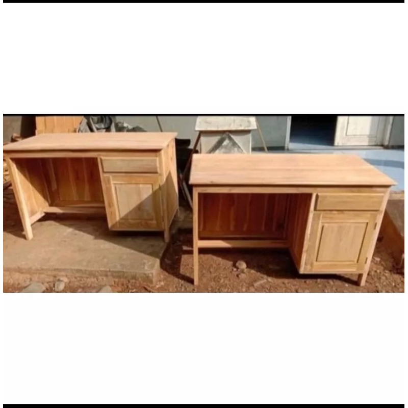 meja kantor meja belajar jati- biro mentahan