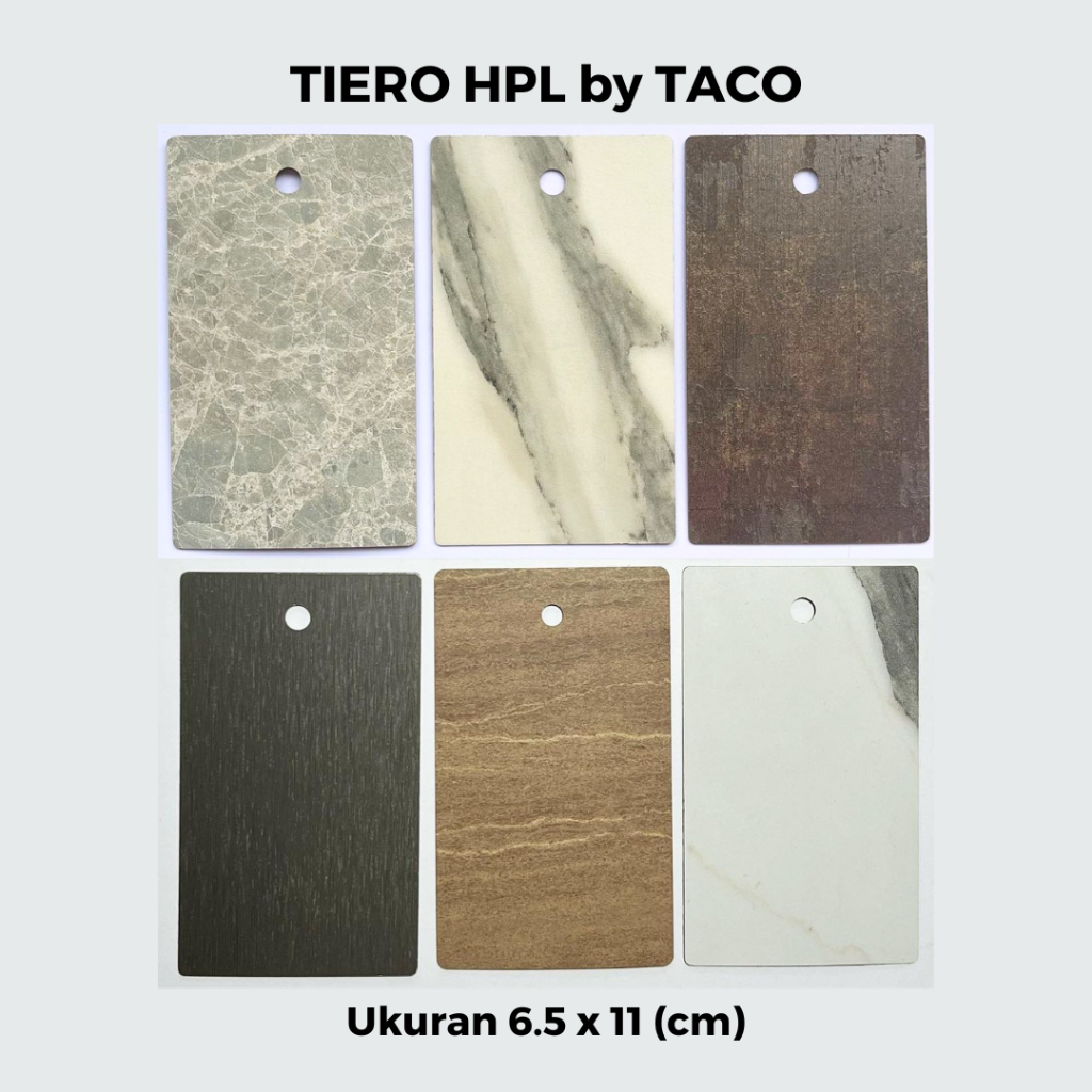 Sample Material HPL Tiero Taco - Stone & Wood | Material Interior