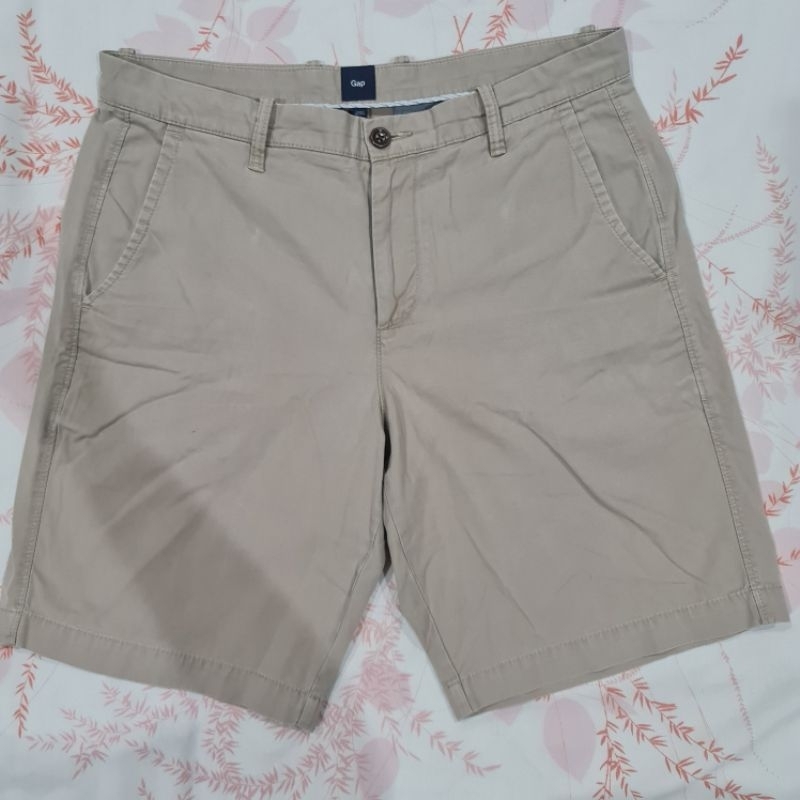 GAP Casual Chino Cream Short Pants Men Celana Pendek Pria Original Ori