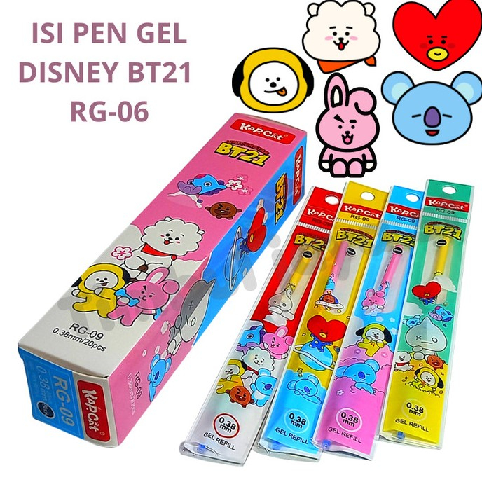 

ISI PULPEN GEL / ( 20 PCS ) TINTA PEN / REFILL TINTA KARAKTER BTS