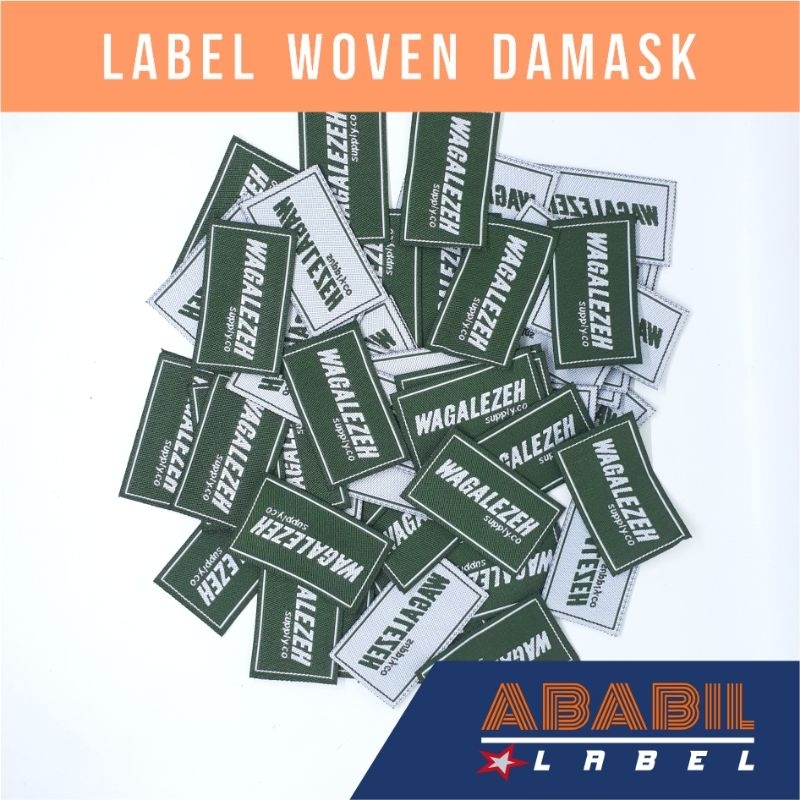 

Label Woven Damask / Label Baju Rajut / Label Bordir