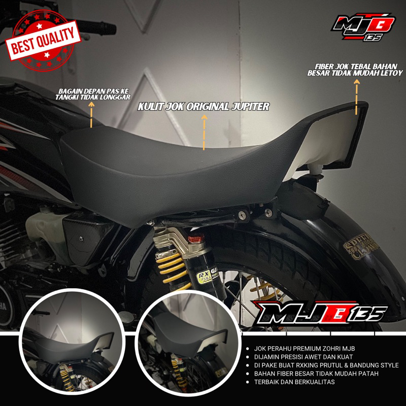 JOK PERAHU RXKING RX KING NEW MODEL MJB KULIT JOK ORIGINAL JUPITER DIJAMIN PRESISI AWET DAN KUAT FIB