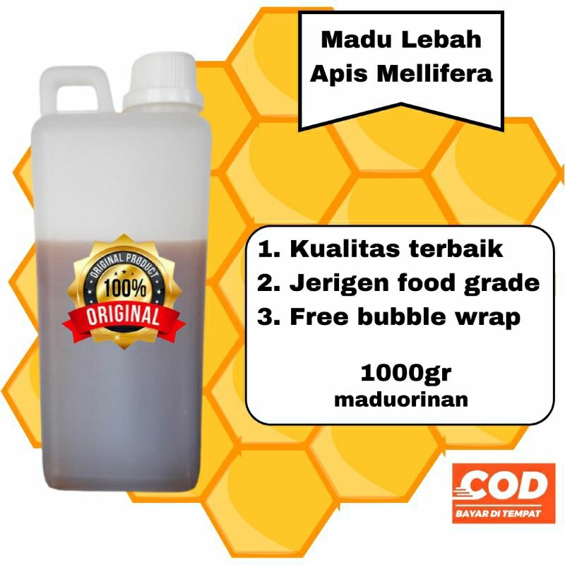 

Madu murni organik lebah melifera multiflora asli 1kg