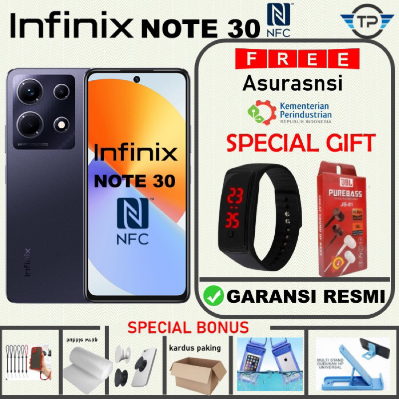 Infinix NOTE 30 RAM 8/256 GARANSI RESMI Infinix✅
