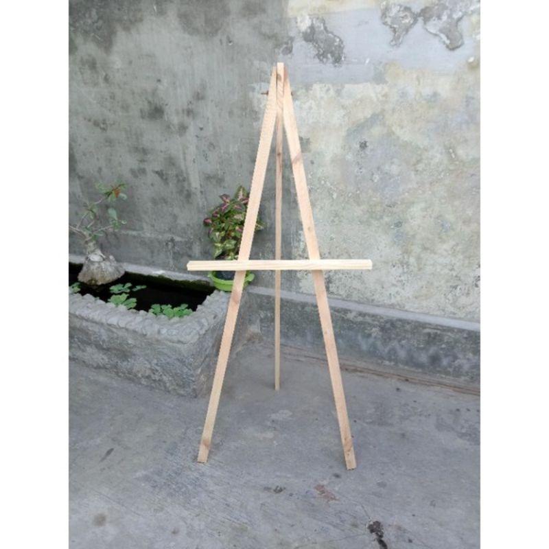 

Dekorasi Stand Lukis T 120cm L 60cm/ Tripod Kayu / dekorasi pernikahan / wedding decoration /Wooden Easel