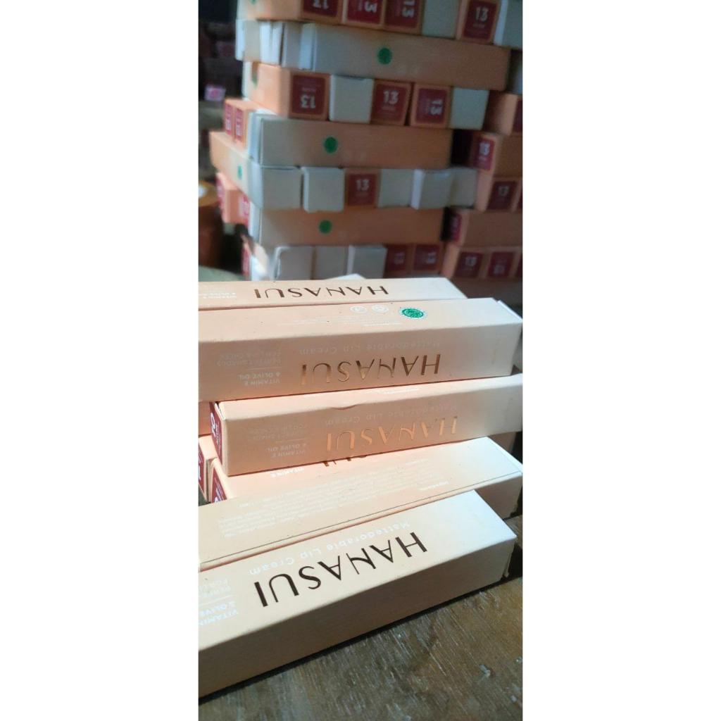 hanasui lipcream 4 gram,khusus grosir minbel 12 pcs