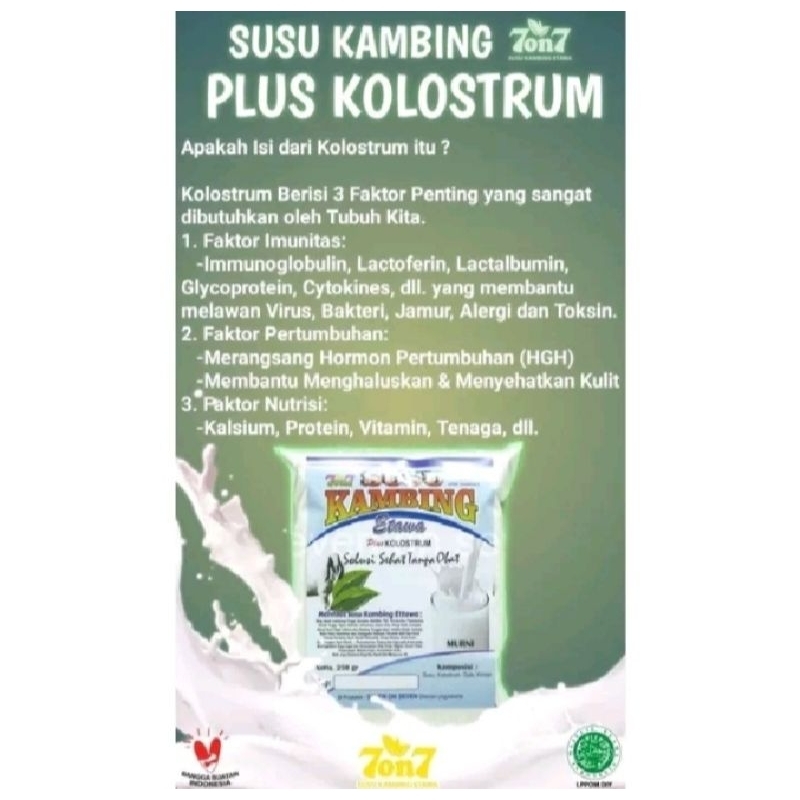 

Susu kambing etawa plus colostrum