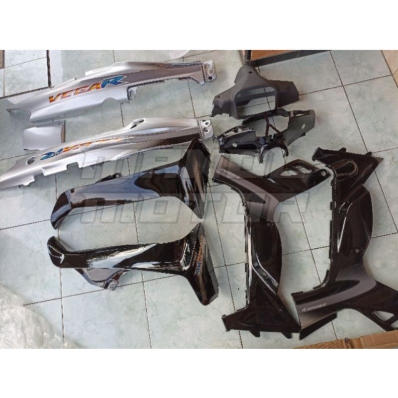 Fullset body Yamaha Vega r lama dek body Vega r lama silver hitam