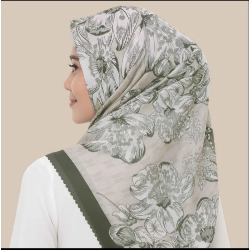 SALE Wearing Klamby Mandalika Sage Green Scarf Voal NewBISA KLAIM VOUCHER SHOPEE VIDEO