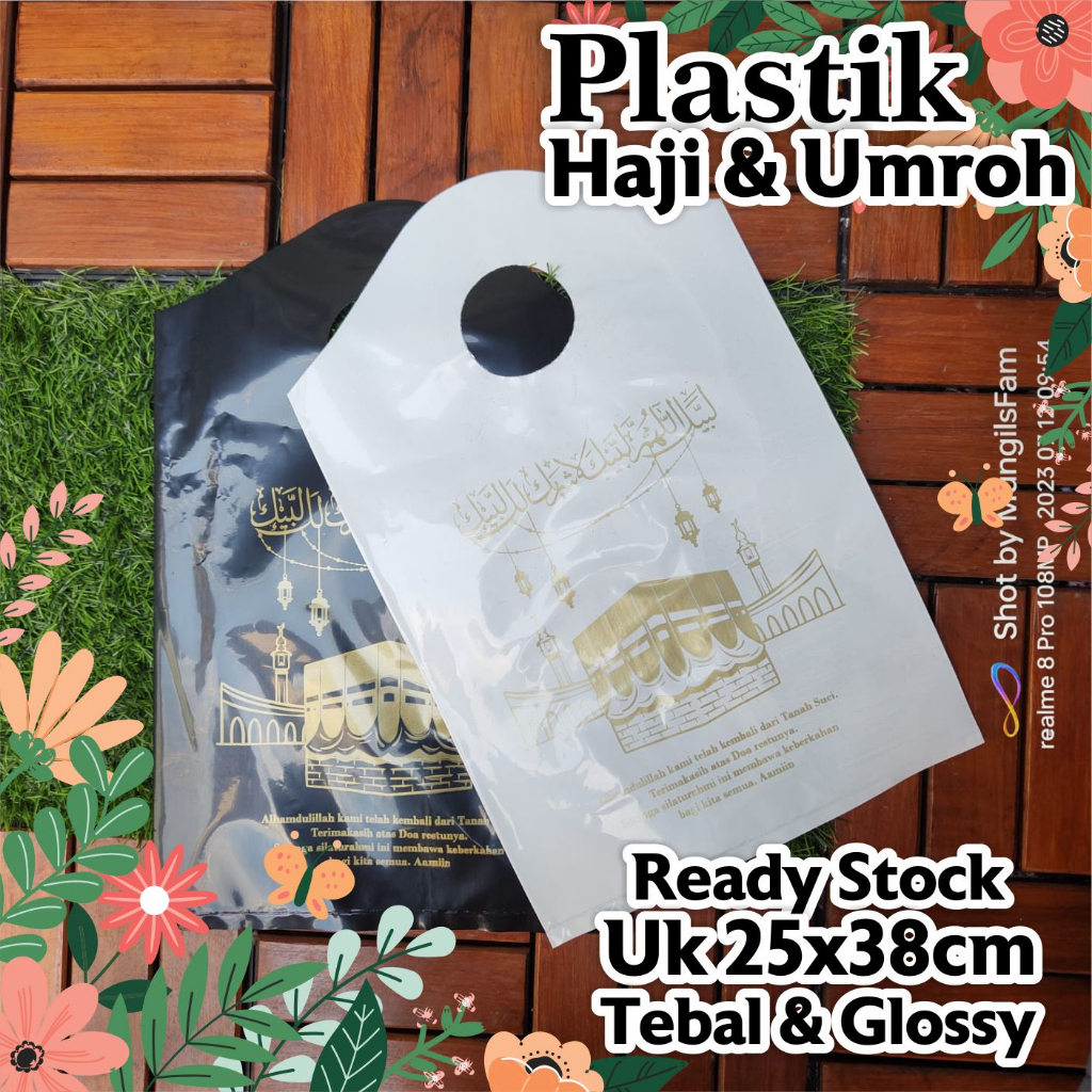 

Tas Plastik Haji dan Umroh cocok unruk wadah oleh oleh haji dan umroh