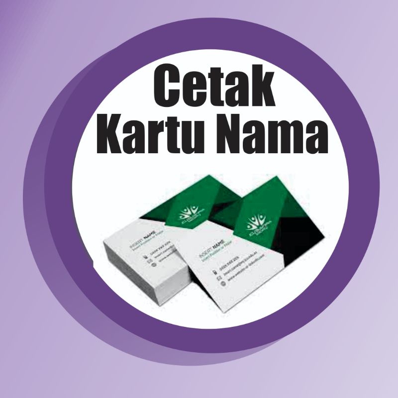 

Kartu nama satu sisi