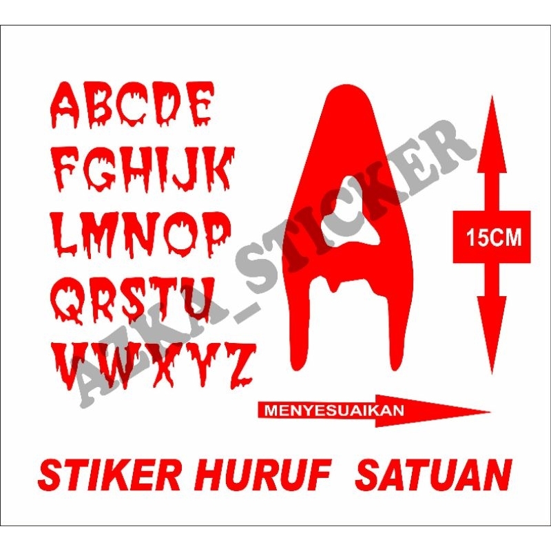 

Sticker huruf ,Sticker buat jualan , Cutting Sticker