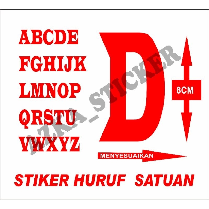 

Sticker huruf, Sticker gerobak jualan, Sticker etalase