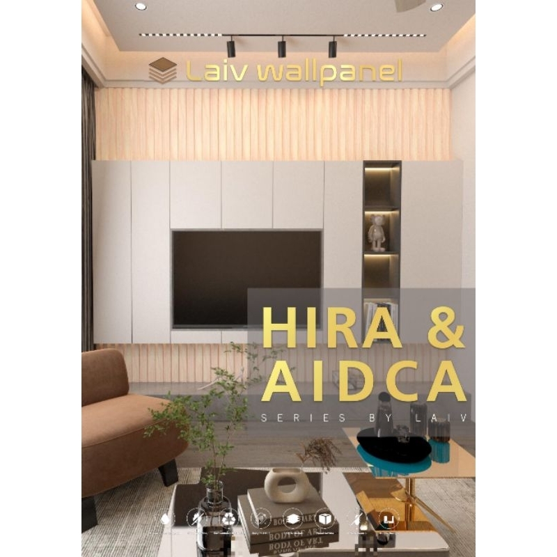 LAIV Wallpanel Hira & Aidca/Kisi Kisi Wallpanel/WPC Dinding Kayu/WPC Wallpanel