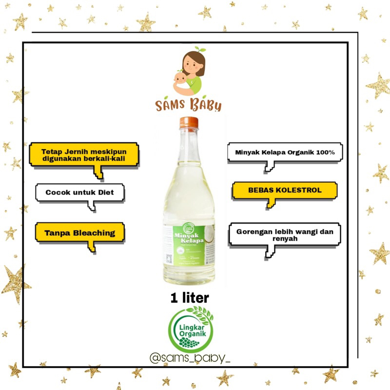 

Minyak Kelapa Lingkar Organik 1 liter 100% Murni tanpa Bleaching / Minyak Sehat Lingkar Organik / Oil