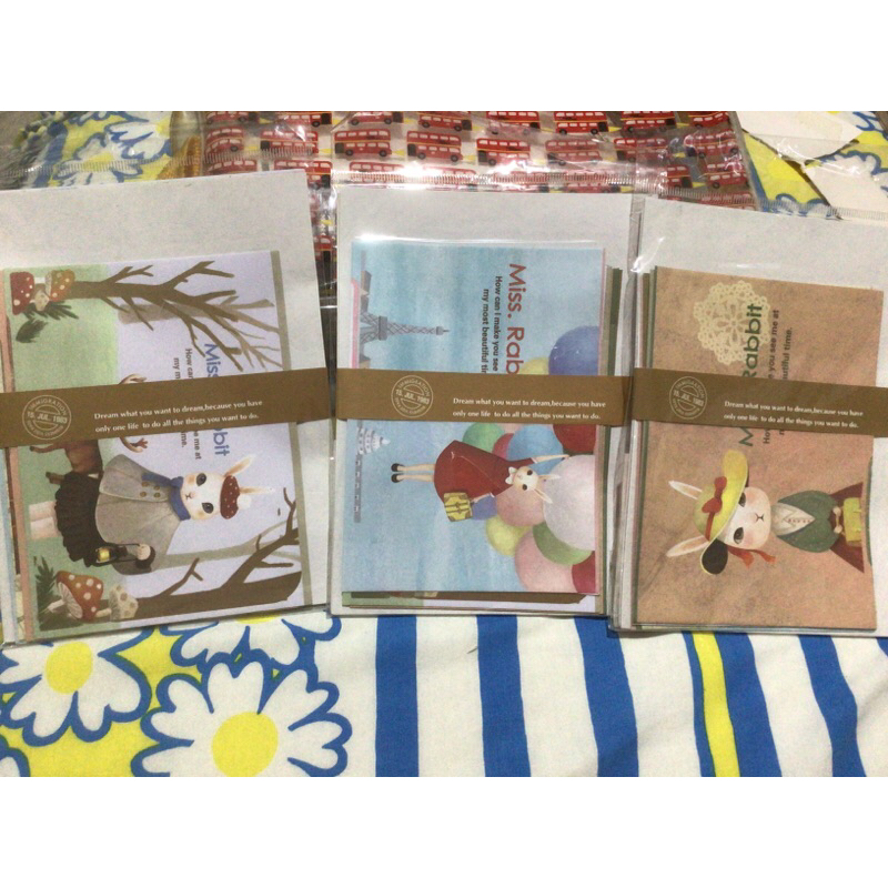 RABBIT KELINCI BUNNY LETTER SET MEMO PAD NOTE PAD