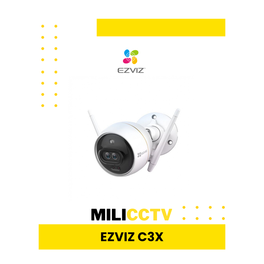 Camera CCTV EZVIZ C3X 1080P AI Powered Dark Fighter Dual Lens Wifi