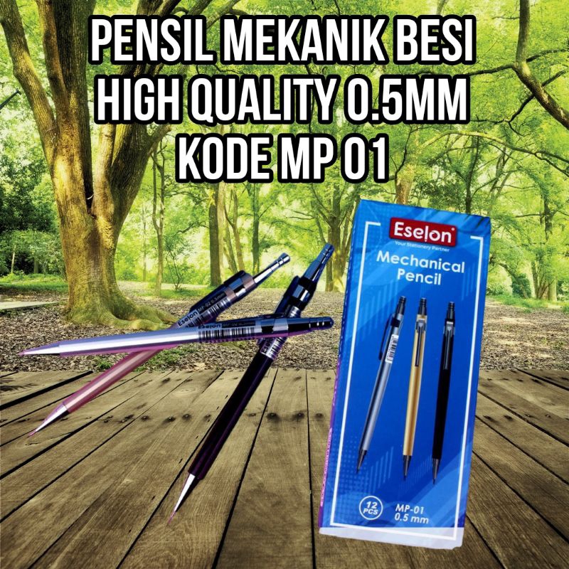

Pensil Mekanik 0.5 MM Untuk Kantor / 1Pcs Pensil Mekanik Besi High Quality MP 01