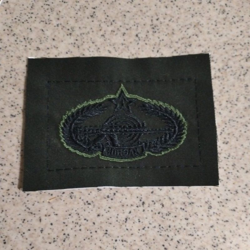 BREVET TNI SATUAN BORDIR KOMPUTER