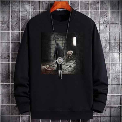 SWEATER CREWNECK Siksa Kubur Mazmur 187 Siksakubur Band SWEATSHIRT UNISEX BLACK PREMIUM COTTON FLEEC