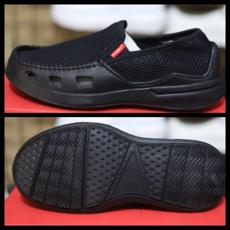 Sepatu slip on pria ardiles sepatu hitam ardiles original