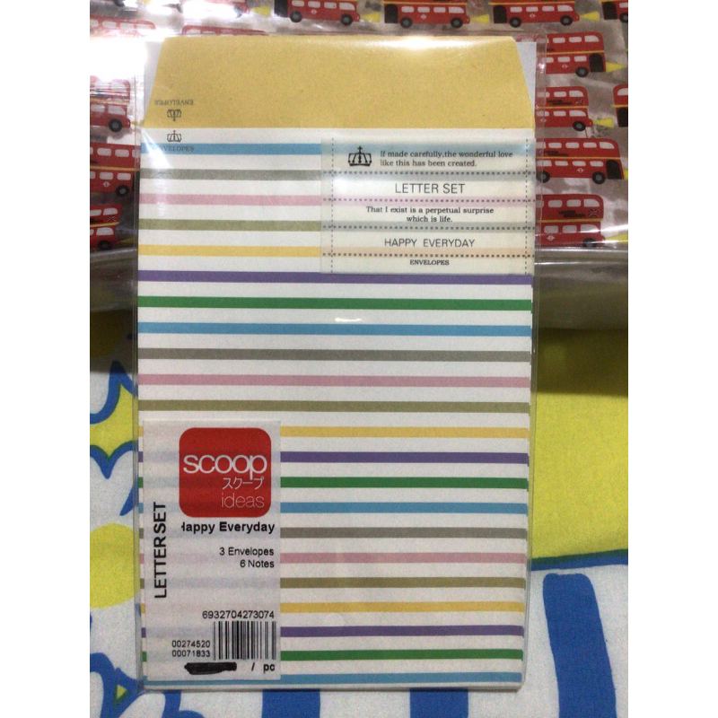 SCOOP LETTER SET NOTE PAD MEMO PAD STATIONERY