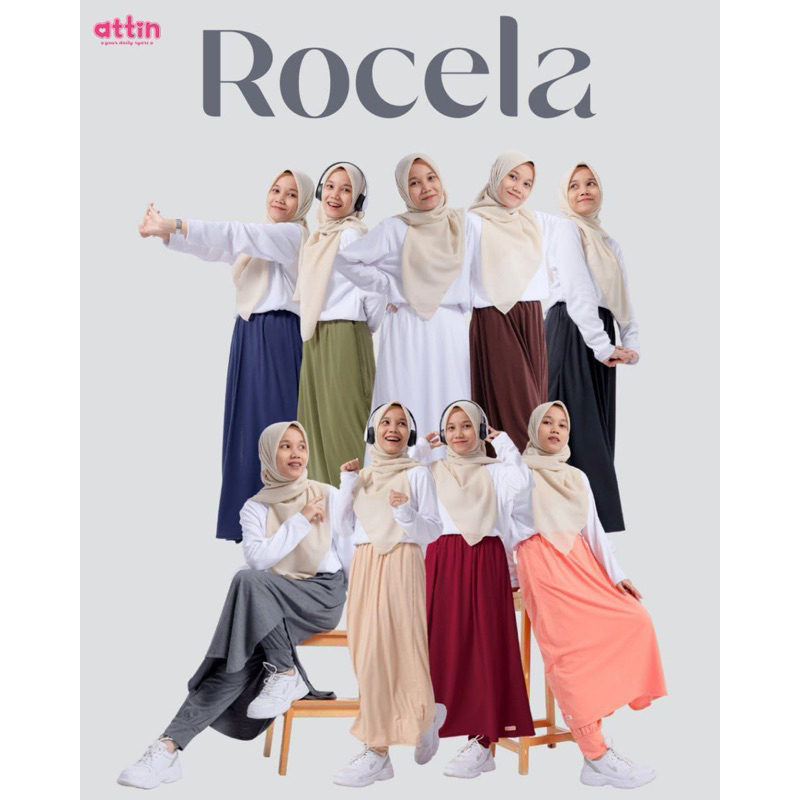 Rocela by Attin - Rok celana olahraga muslimah - celana olahraga wanita viral - rok Jogging kekinian