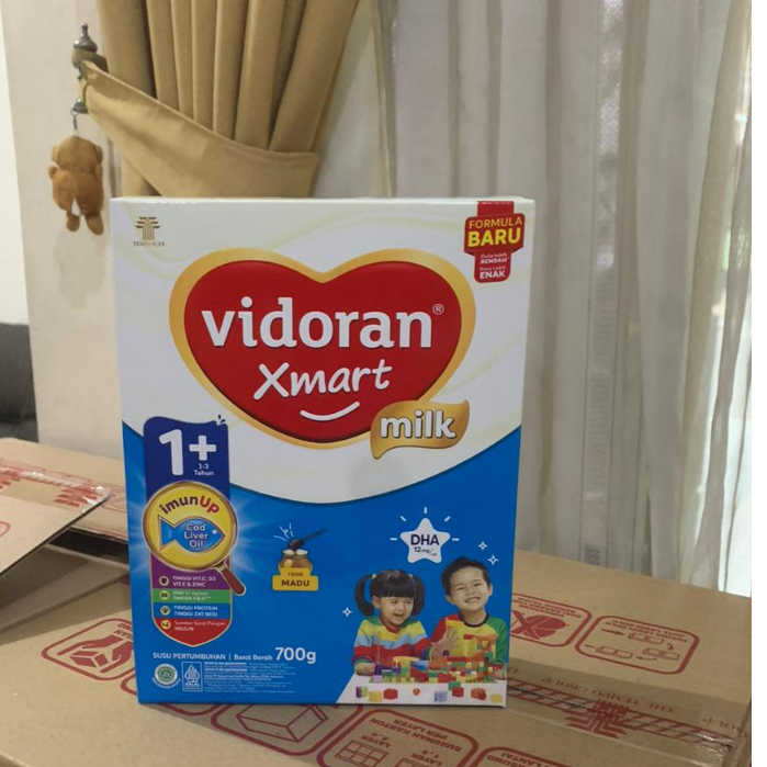 

VIDORAN XMART 1+ - Madu - Susu Formula Anak 700 gram (1- 3 Tahun)