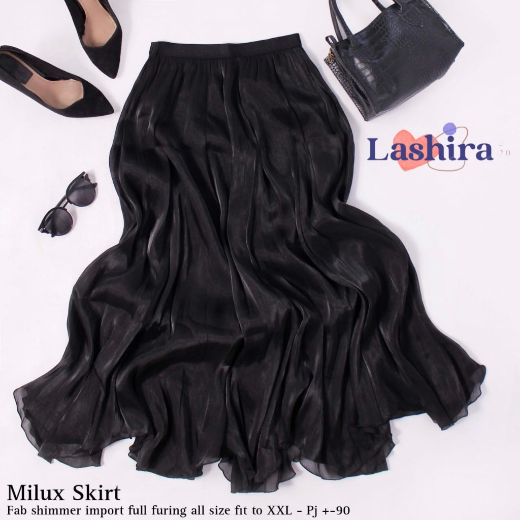milux skirt skrit rok rob bawahan anak wanita perempuan dewasa cewek cewe abg remaja muslim muslimah