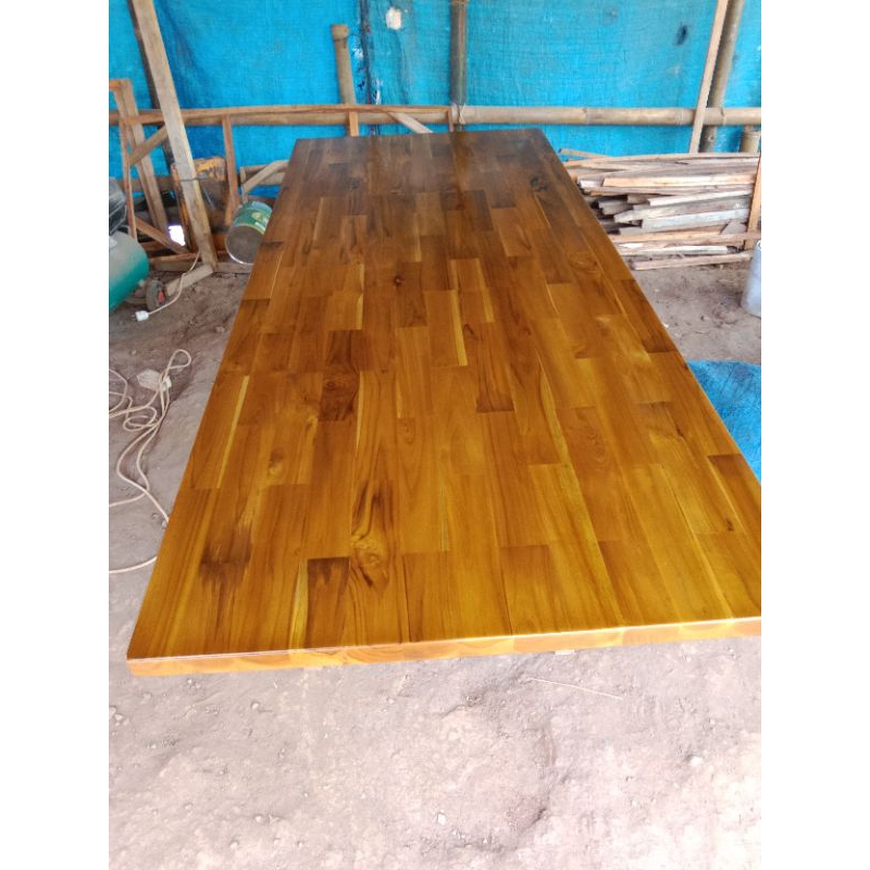 

papan LAMINASI JATI top tapble ukuran 200x70x3cm