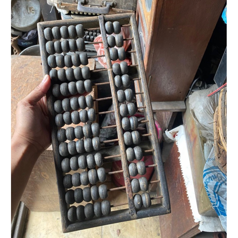 

Sempoa Abakus Antik Kayu Jadul