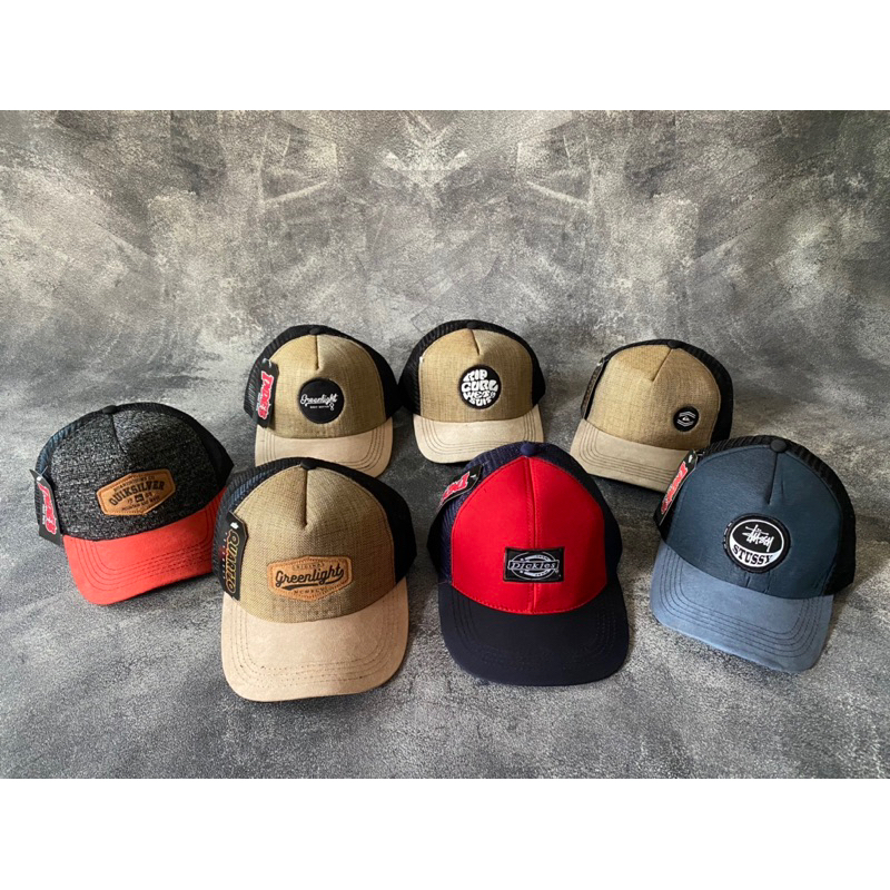 Topi Baseball Cowok Snapback Branded Pria wanit Topi Jaring Bordir Premium Distro Bisbol Limited Edi