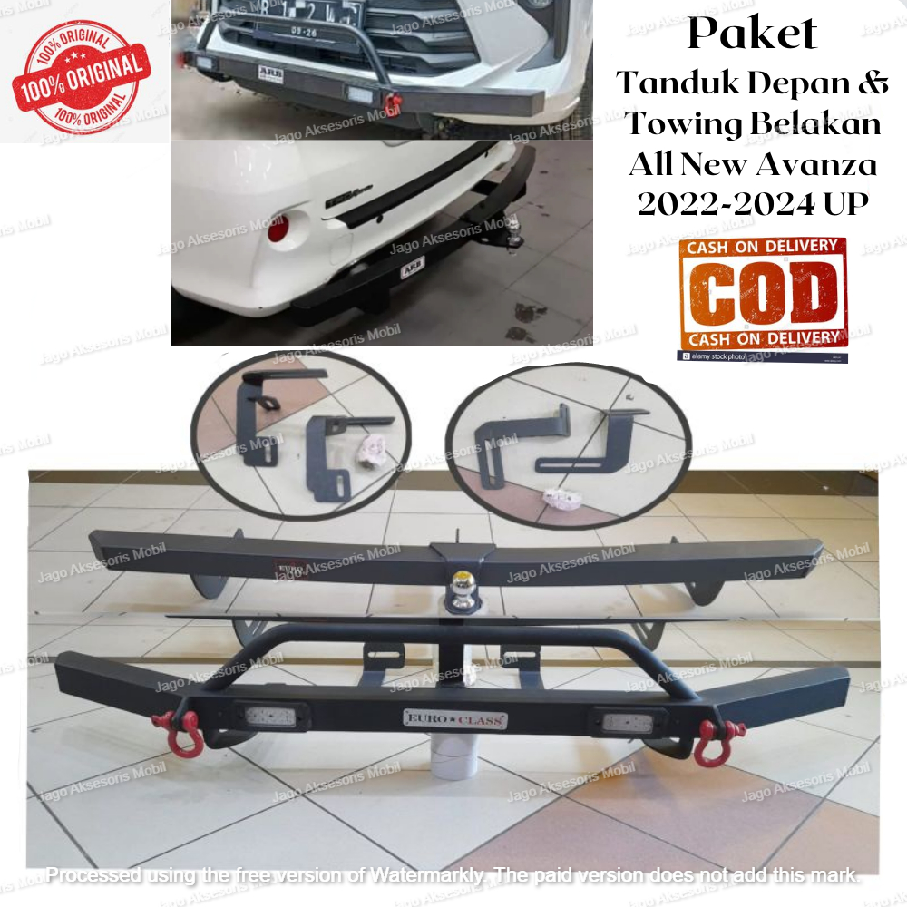 PAKET LENGKAP TANDUK DEPAN + TOWING BELAKANG ARB ALL NEW AVANZA 2022 2023 2024