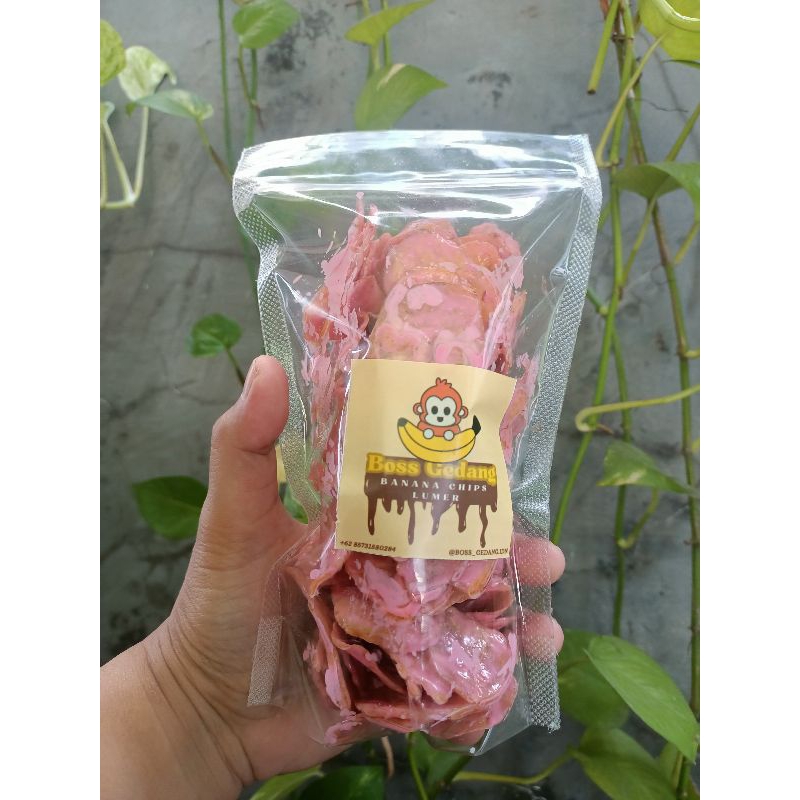 

Keripik Pisang Banana Chips Lumer Strawberry