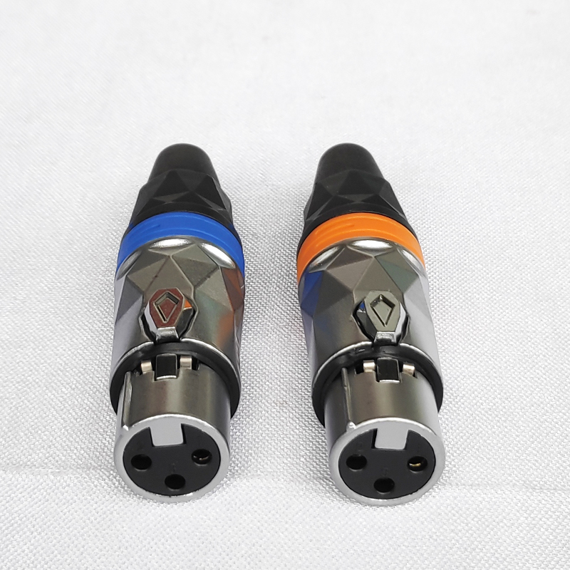 JACK CANON DIAMOND SILVER JACK MICROPHONE XLR CANON CONNECTOR KONEKTOR SOKET CANON