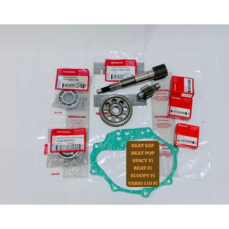 GIGI GIR RASIO CVT BEAT Fi BEAT POP BEAT ESP VARIO 110 Fi SCOOPY Fi SPACY Fi HONDA KZL K44 K81 SET L