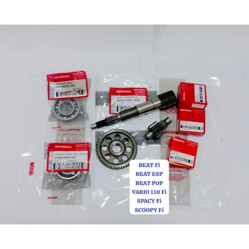 GIGI GIR RASIO CVT BEAT Fi BEAT POP BEAT ESP VARIO 110 Fi SCOOPY Fi SPACY Fi HONDA KZL K44 K81 SET L