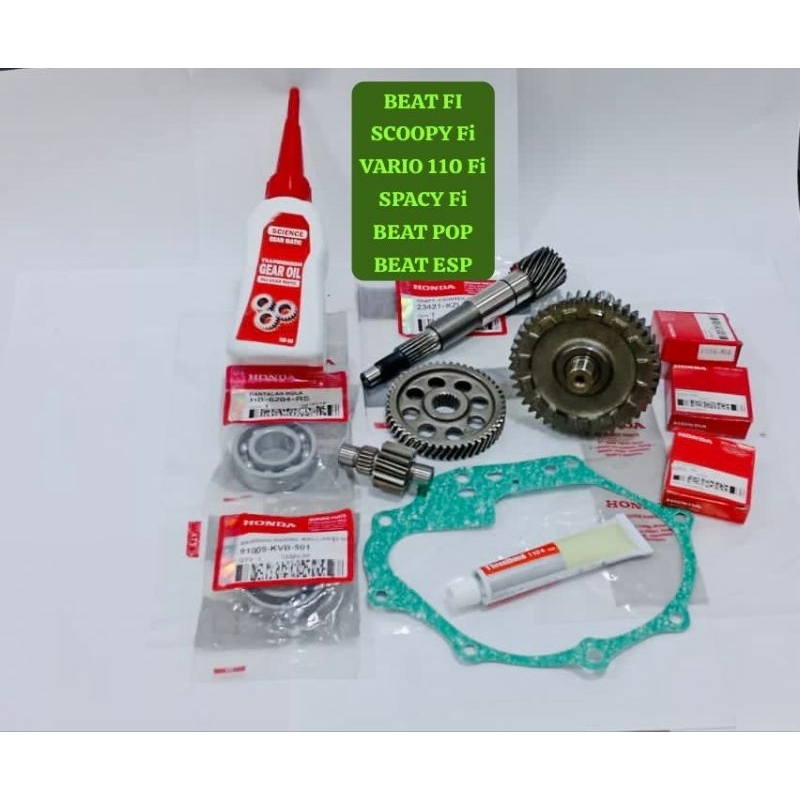 GIGI GIR RASIO CVT BEAT Fi BEAT POP BEAT ESP VARIO 110 Fi SCOOPY Fi SPACY Fi HONDA KZL K44 K81 SET L